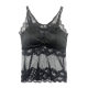 French Style Lace Beautiful Back Sling Strap Vest with Chest Pad Push-up Anti-running Light Integrated Interior plus size Underwear