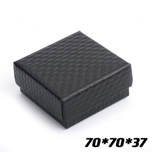 牛皮纸嘻哈项链礼盒黑色硬纸盒高级专用珠宝盒复古饰品包装礼盒