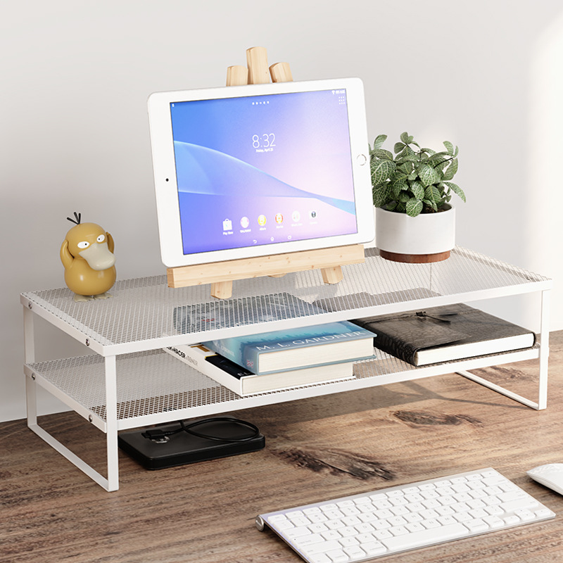 Desktop Computer Heightening Shelf Iron Notebook Heightening Base Office Storage Rack Desktop Monitor Stand