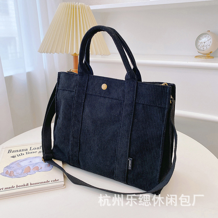 Estilo coreano casual gran capacidad bolsa de compras moda PANA lienzo bolso simple retro artístico bolso de hombro para las mujeres
