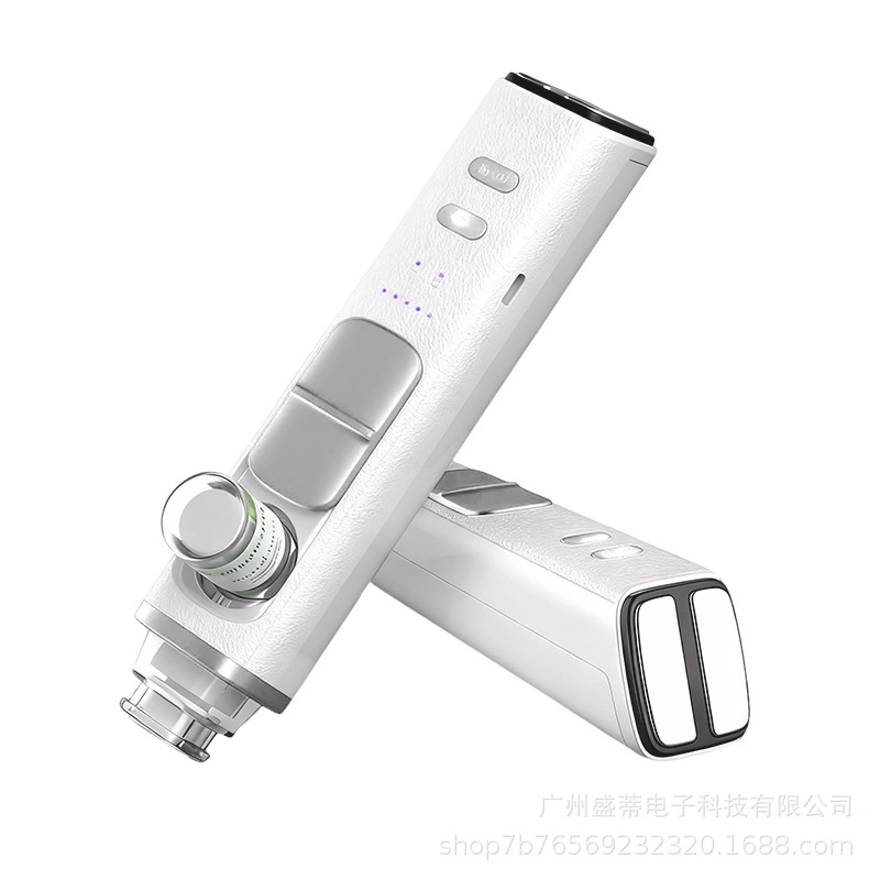 Nuevo aparato de belleza doméstico de presión negativa nano microcristalino facial instrumento de luz de agua pulso eléctrico de mano auto-introducción de esencia