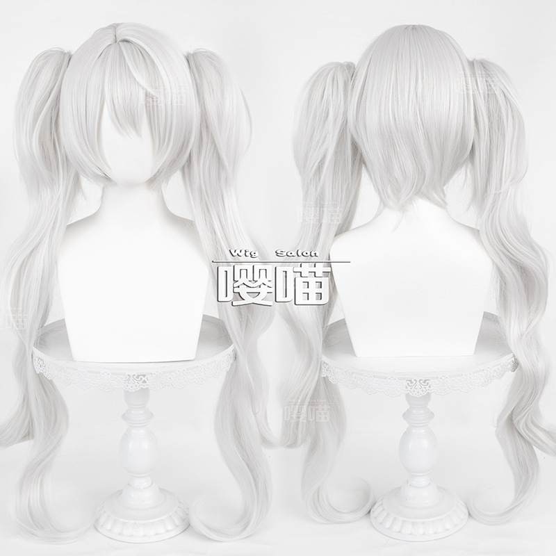 Meow virtual anchor sex turn Ge Ye cosplay wig simulation human scalp top tiger clip ponytail YouTuber Meow virtual anchor sex turn Ge Ye cosplay wig simulation human scalp top tiger clip ponytail YouTuber