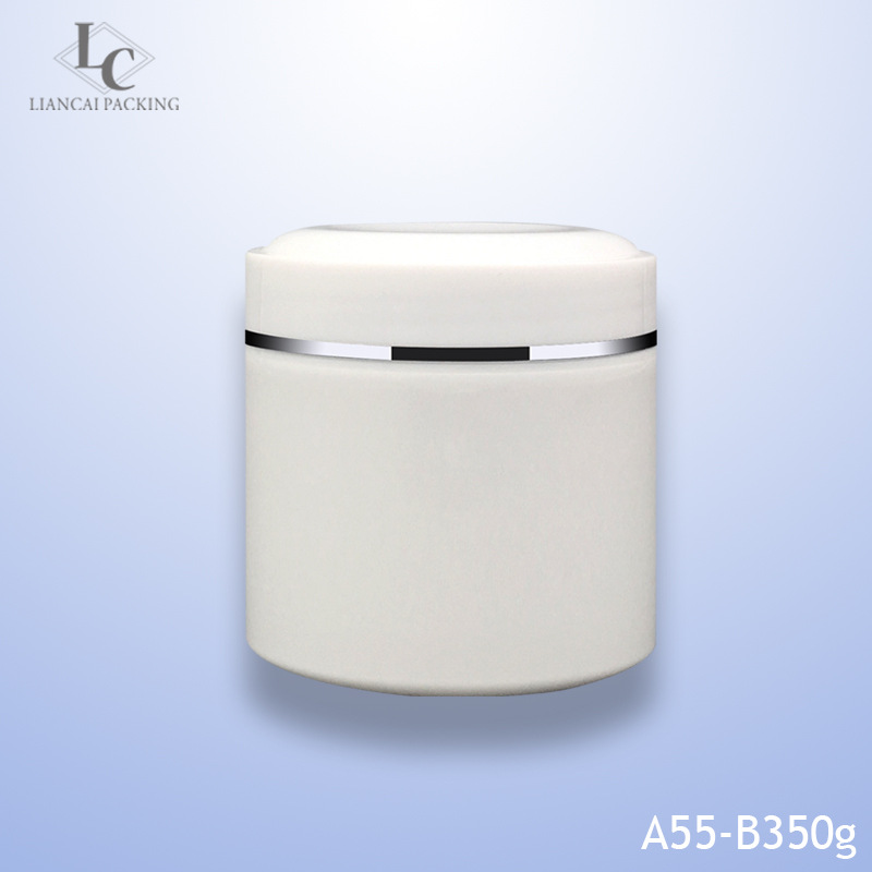 现货化妆品广口PP美容院装护肤品瓶350ml塑料瓶面膜瓶膏霜瓶350g