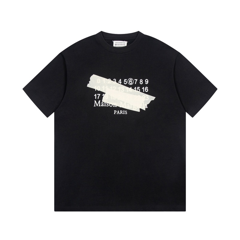 マギラスタイルMM6半袖連名金破れ穴刺繍小衆ゆるい男女tシャツmalsonmarglela|undefined