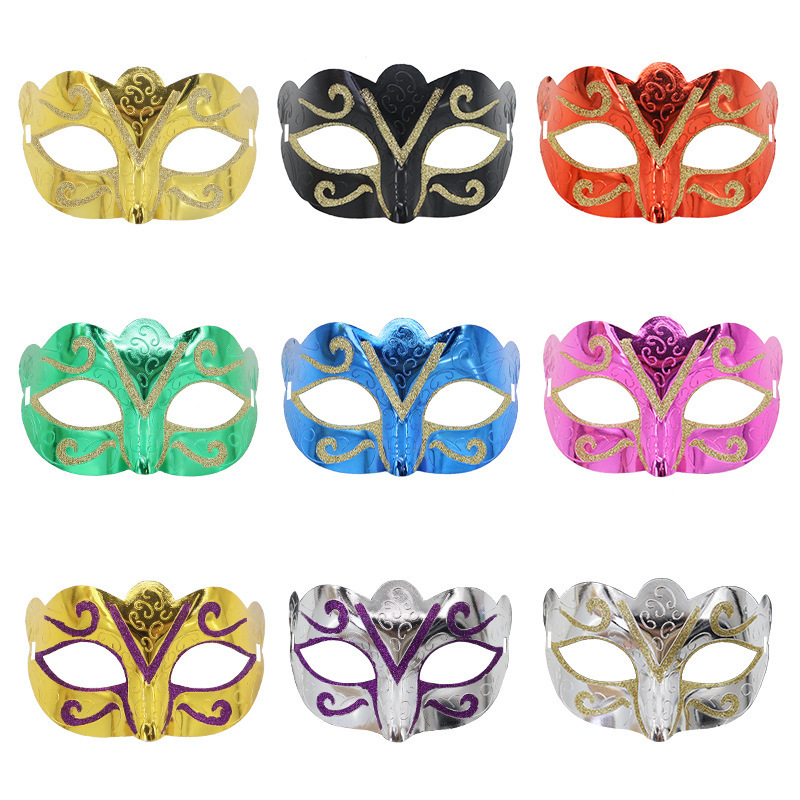 Mariposa máscara pintada mitad cara lucha libre mano de juego de rol visera carnaval Halloween props fiesta TK