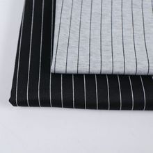 涤氨竖条弹力小提花条纹细条布牙签条裤装西装面料现货罗马布