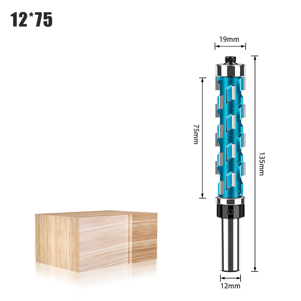 Carpintería doble rodamiento recorte espiral cuchillo recorte cuchillo abandonado fresa rodamiento perfil CNC herramienta de talla