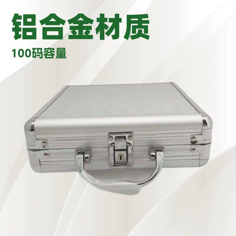 Фабрика прямой Алюминиевый сплав 100 Круглый угол Портативный с замком коробка для чипов развлечения досуг костюм покер Шахматная коробка сейчас