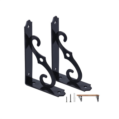 Add heavy-duty walls with right-angle shelving—90-degree fixed partition shelves supporting a three-legged storage rack.