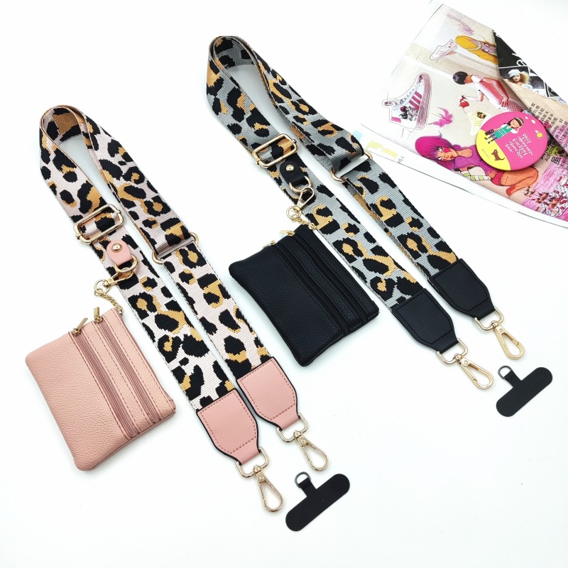 101g Weight Bag Strap Bag Accessories Type 1 Piece, 1 Set Quantity Casual, Daily Occasion Polyester Material Geometric, Leopard Pattern Simple Style, Classic Style Style 1 Piece 1 Set Polyester Geometric Leopard Bag Strap 6
