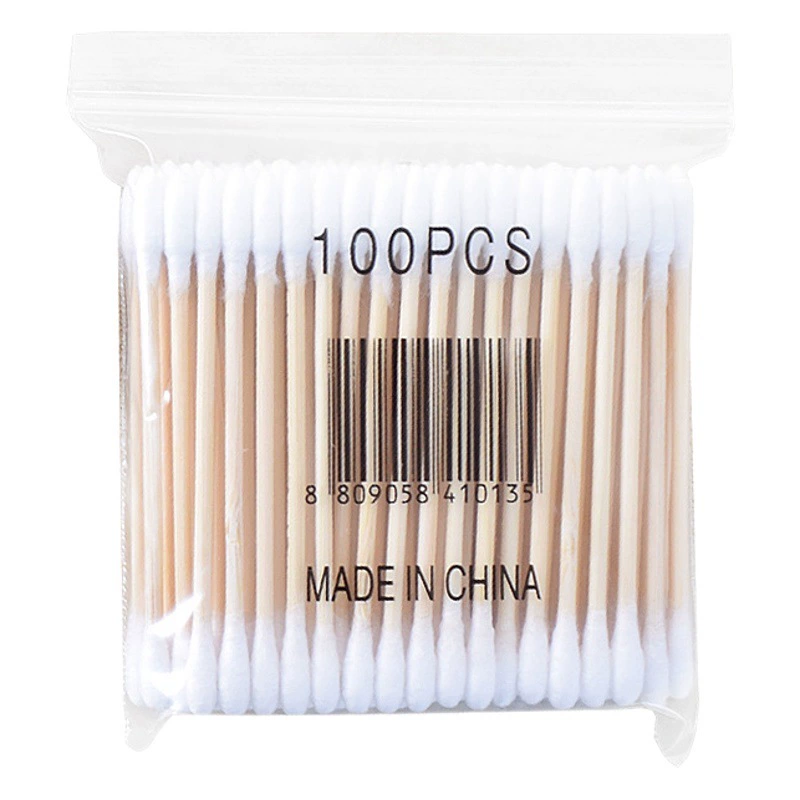 80 мешков ватные тампоны Независимая упаковка с двумя головками ватные тампоны одноразовые тампоны для снятия макияжа ватные тампоны