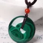 漂亮天然孔雀石吊坠平安扣