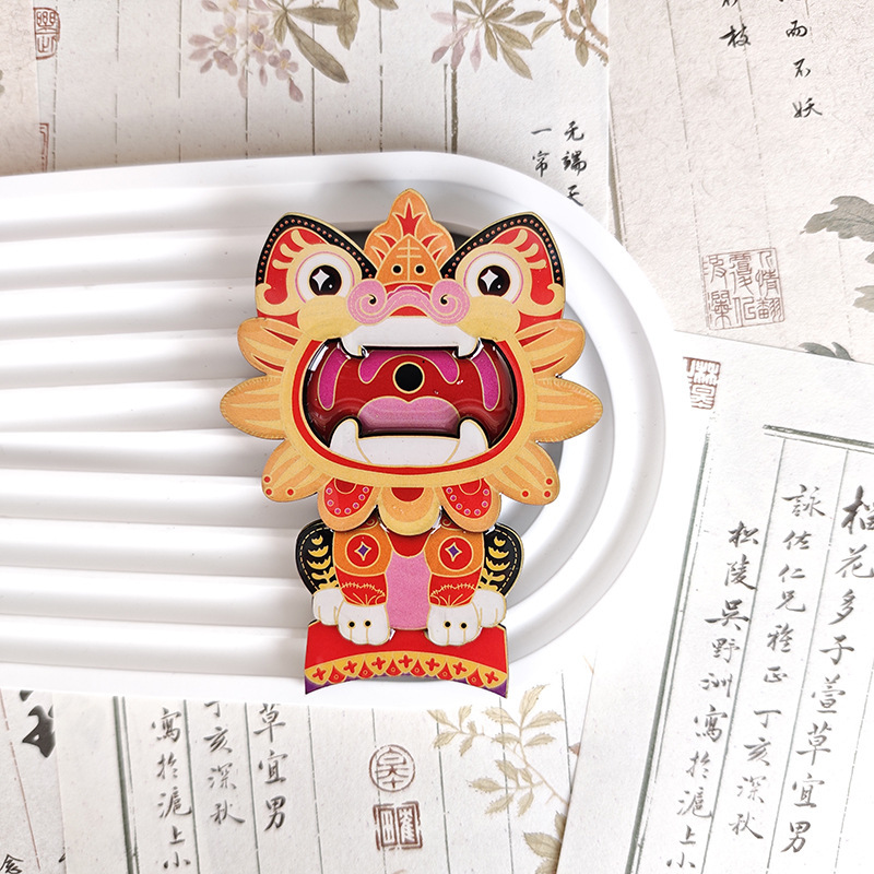 云南镇宅金属瓦猫开瓶器冰箱贴国潮招财猫木质磁吸贴文创品磁吸贴|undefined