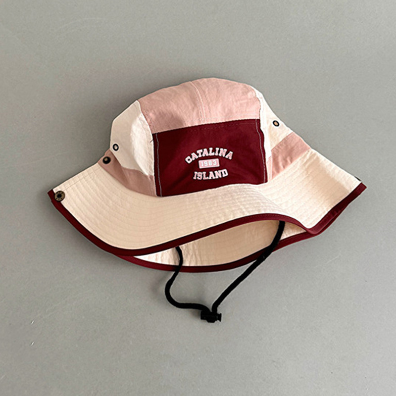 Sombrero para niños estilo delgado de verano coreano sombrero de pescador de color a juego de todo fósforo coreano sombrero para el sol para niños sombrero de montañismo al aire libre