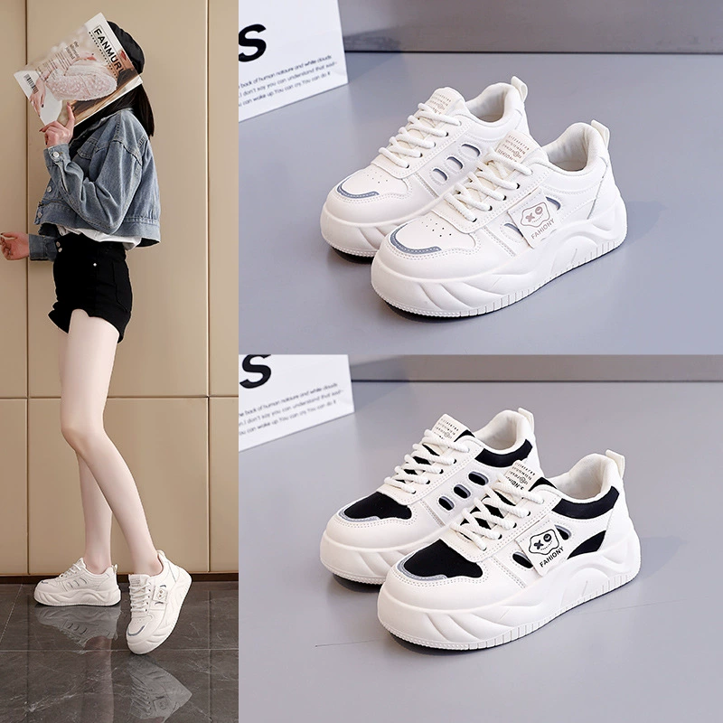 Sneakers for elementary school students, classic footwear, white shoes, universal sports shoes for leisure