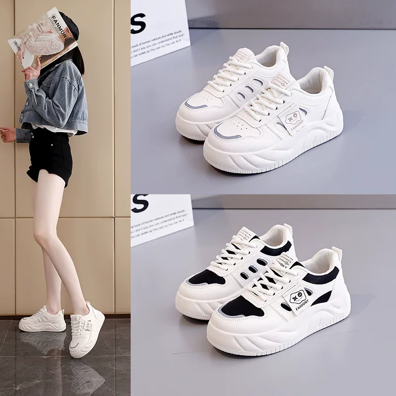 Sneakers for elementary school students, classic footwear, white shoes, universal sports shoes for leisure