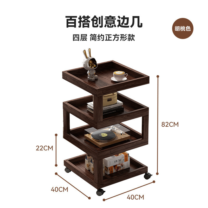 工場直送中国風竹コーヒーテーブルバルコニーレジャーコーヒーテーブルリビングルーム小さな正方形のテーブルベッドサイド収納ラックソファサイドテーブル|undefined