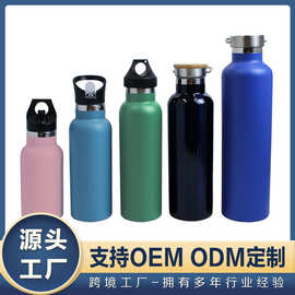 外贸大容量保温杯双层不锈钢户外美式广口运动水壶创意钢盖保冷杯