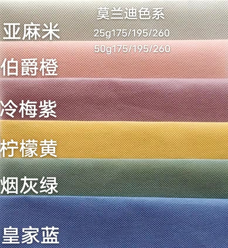 厂家供应 彩色 口罩25g2Spp无纺布真材实料