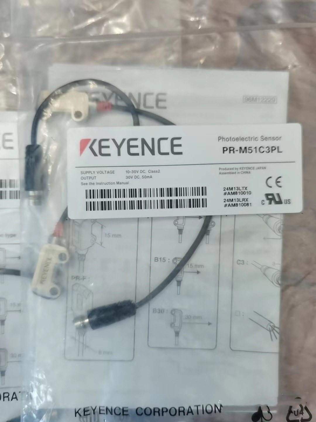 销售基恩士PR-M51C3PD光电传感器全新原包装现货