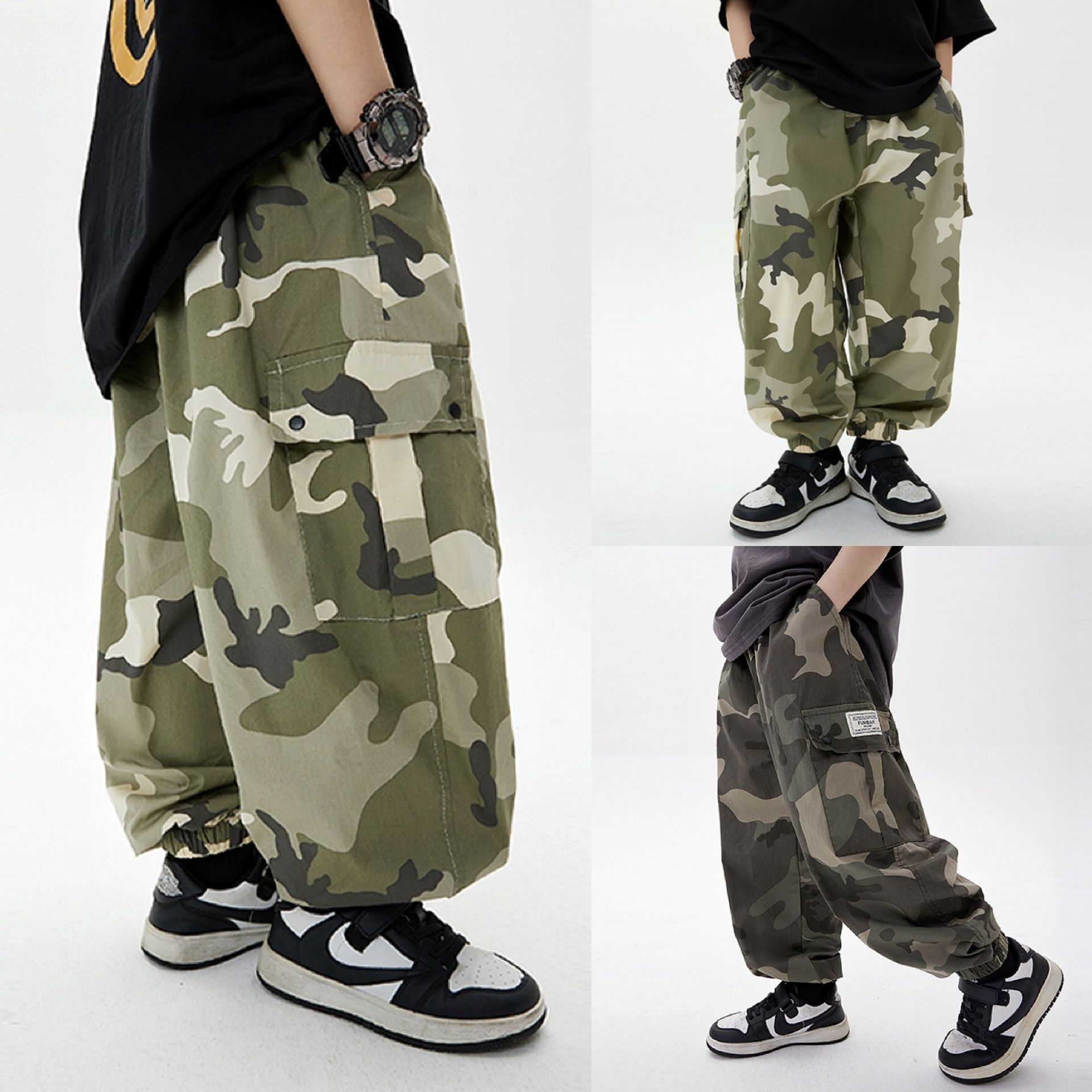Kids Camouflage Pants Image 2