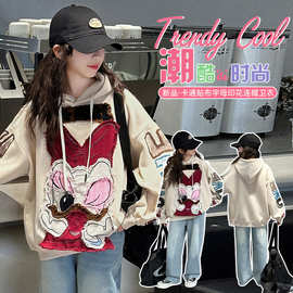 女童连帽卫衣春秋2025新款女大童韩系穿搭衣服儿童上衣女孩外套潮