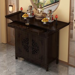 Wholesale Buddhist Altar New Chinese Style Standing Cabinet, Altar Table, Household Incense Table, Buddha Statue, Guan Gong, Bodhisattva Offering Table