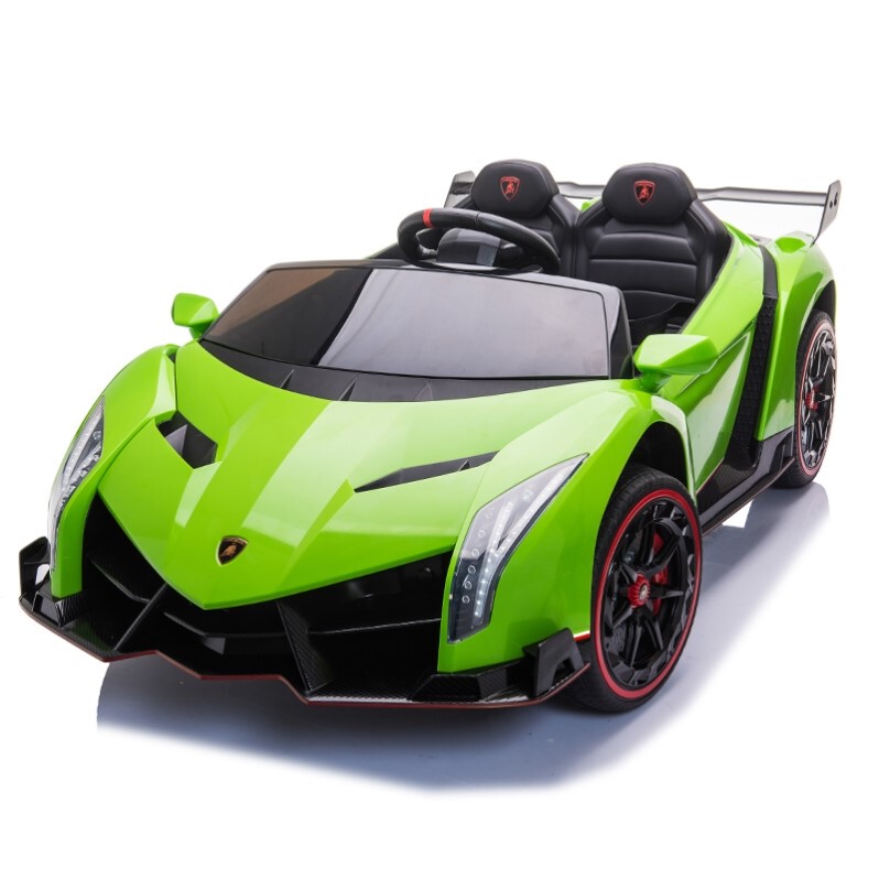 Children's Electric Car Four-Wheel Remote Control Car Double Sports Car Boy and Girl Baby Toy Car