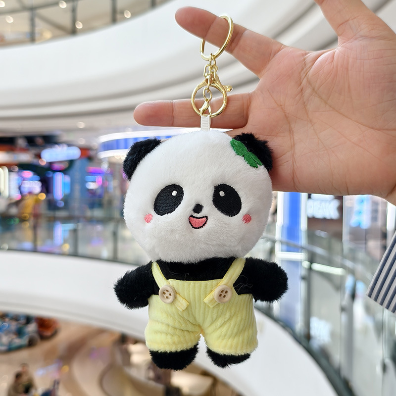 ネット有名人愛愛国宝パンダペンダントぬいぐるみ人形レッサーパンダバッグキーホルダーグリッパー人形|undefined