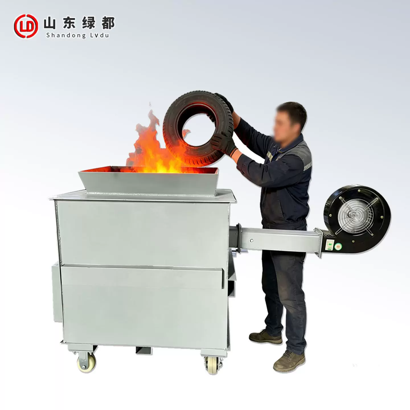 垃圾焚烧炉业废弃物环保无烟味高温热解设备宠物猫狗尸体焚化炉