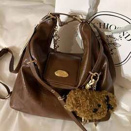 南枫百搭新款琥珀暮光托特包包女款大容量通勤单肩斜挎包双肩背包