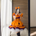 万圣节萝莉洛丽塔裙餐厅工作服装 日本动漫女佣女仆装cosplay服