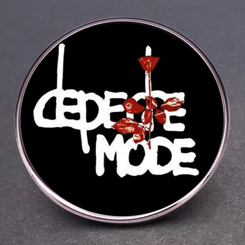 트렌디 한 밴드 브로치 로즈 음악 앨범 핀 배지 금속 합금 배지 액세서리