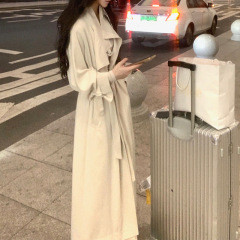 现货 【露丝风衣】立领长款气质垂感风衣外套女氛围感秋季新款