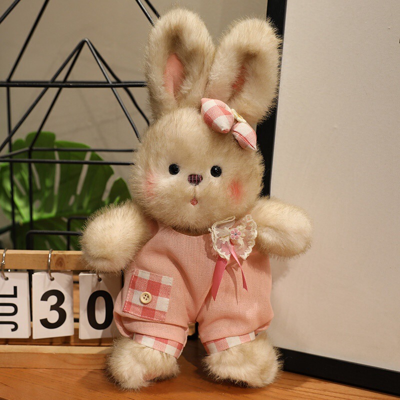 新しい本物のかわいいウサギの人形スポーツグレーウサギぬいぐるみ誕生日プレゼント子供のなだめる人形|undefined