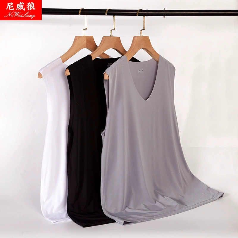 Летний шелковый спортивный жилет, дышащая майка для занятий в спортзале без рукавов, облегающий крой