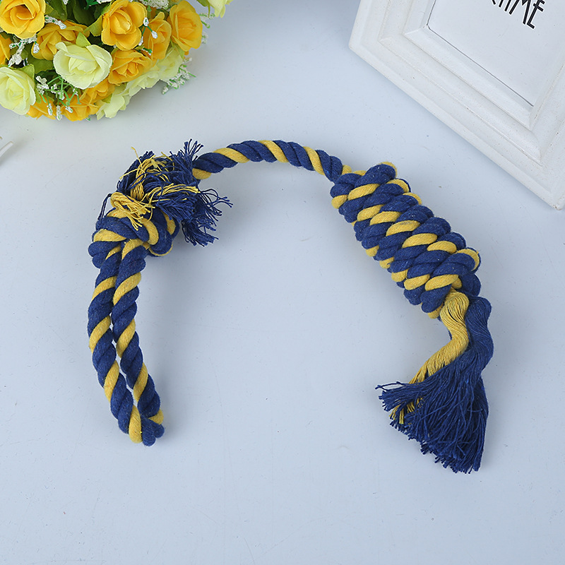 Amazon para juguetes de mascotas, juguetes de cuerda de algodón, perros de mascotas, dientes de molienda, juguetes resistentes a la mordida, en stock al por mayor.