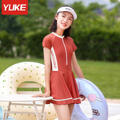 Children's swimsuit for girls, one-piece swimsuit for girls, middle school girls, teenagers, princess-style dresses, student sun protection, quick-drying swimming gear