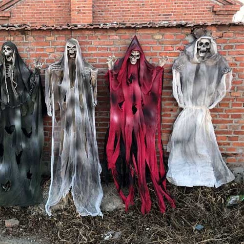 Halloween fantasma accesorios habitaciones secretas escape decoración casa embrujada colgante bar decoración espantosa esqueleto fantasma colgado