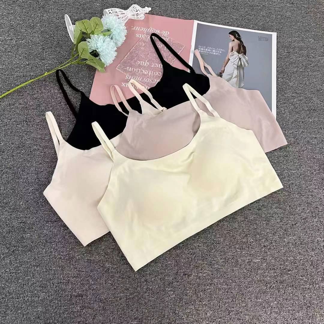 Nueva taza fija sin marcas de alta calidad chaleco de dama sin anillo de acero bra de yoga ropa interior deportiva mujer al por mayor