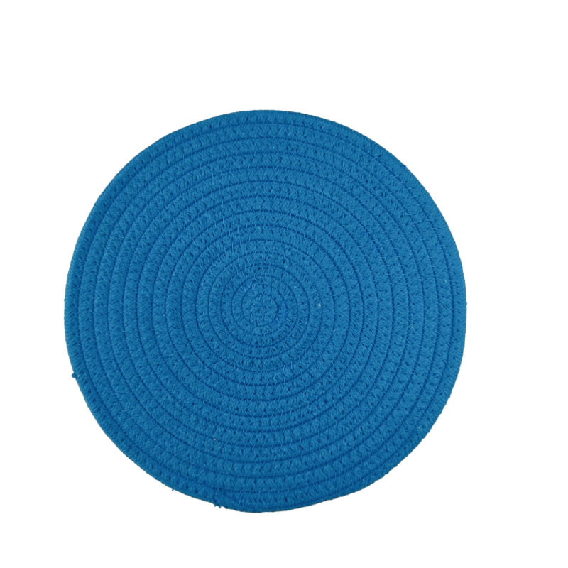 almohadilla de mesa aislante simple almohadilla de taza multifuncional almohadilla de disco tejido almohadilla de aislamiento térmico hogar almohadilla de aislamiento térmico de comedor occidental