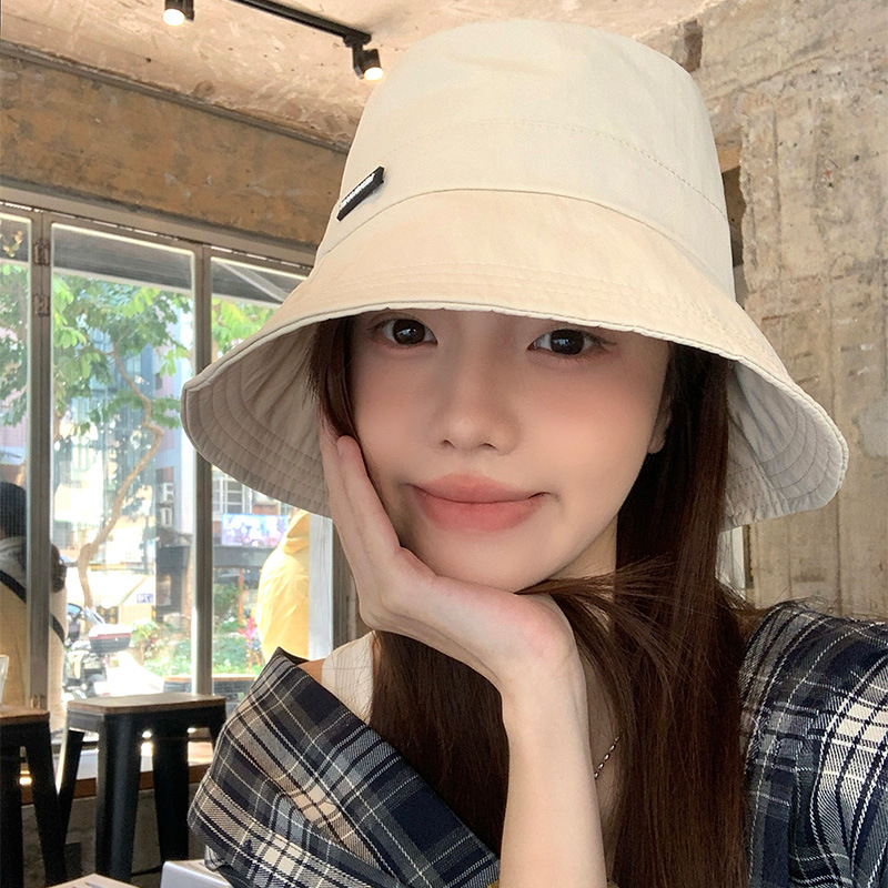 Japón al aire libre secado rápido sombrero de pescador de protección solar para mujeres primavera y verano 2025 nuevo ligero y delgado sombrero plegable de color sólido