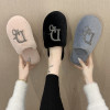 Demi-season keep warm slippers indoor platform for beloved, footwear, soft sole