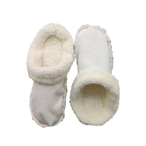 Crocs with velvet lining, winter warm shoe covers, thickened soft plush covers, removable cotton covers, plush lining shoe covers