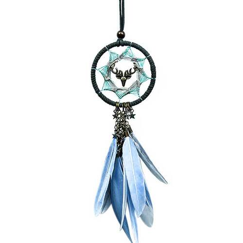 ins car pendant dream catcher car creative interior rearview mirror decorative pendant feather car hanging have a safe journey