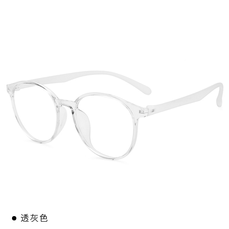 Coreano TR90 marco de gafas ligero de acero plástico de aluminio de aluminio marco de gafas redondo modificación de cara red marco de gafas miopía