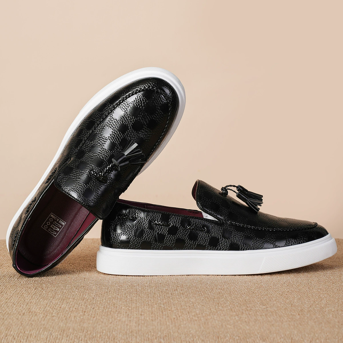 Британские стили кожаные туфли мужские деловые повседневные туфли Lefu обувь тренд дикие кожаные туфли с бахроной