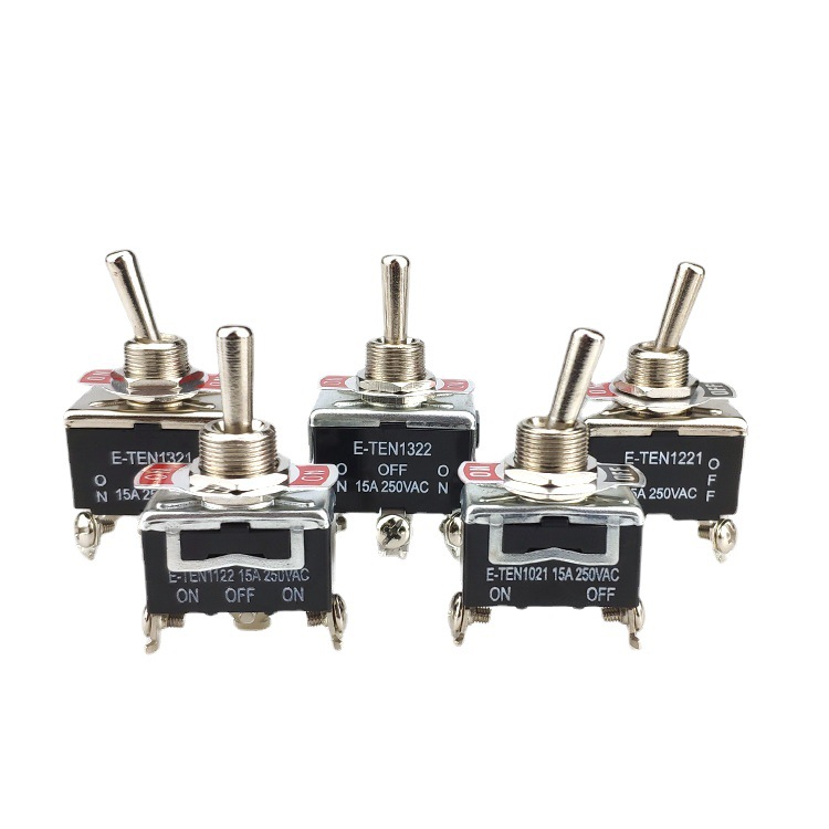 钮子开关拨动开关1021/1121/1122/1221/1321 /1322摇臂开关螺丝脚