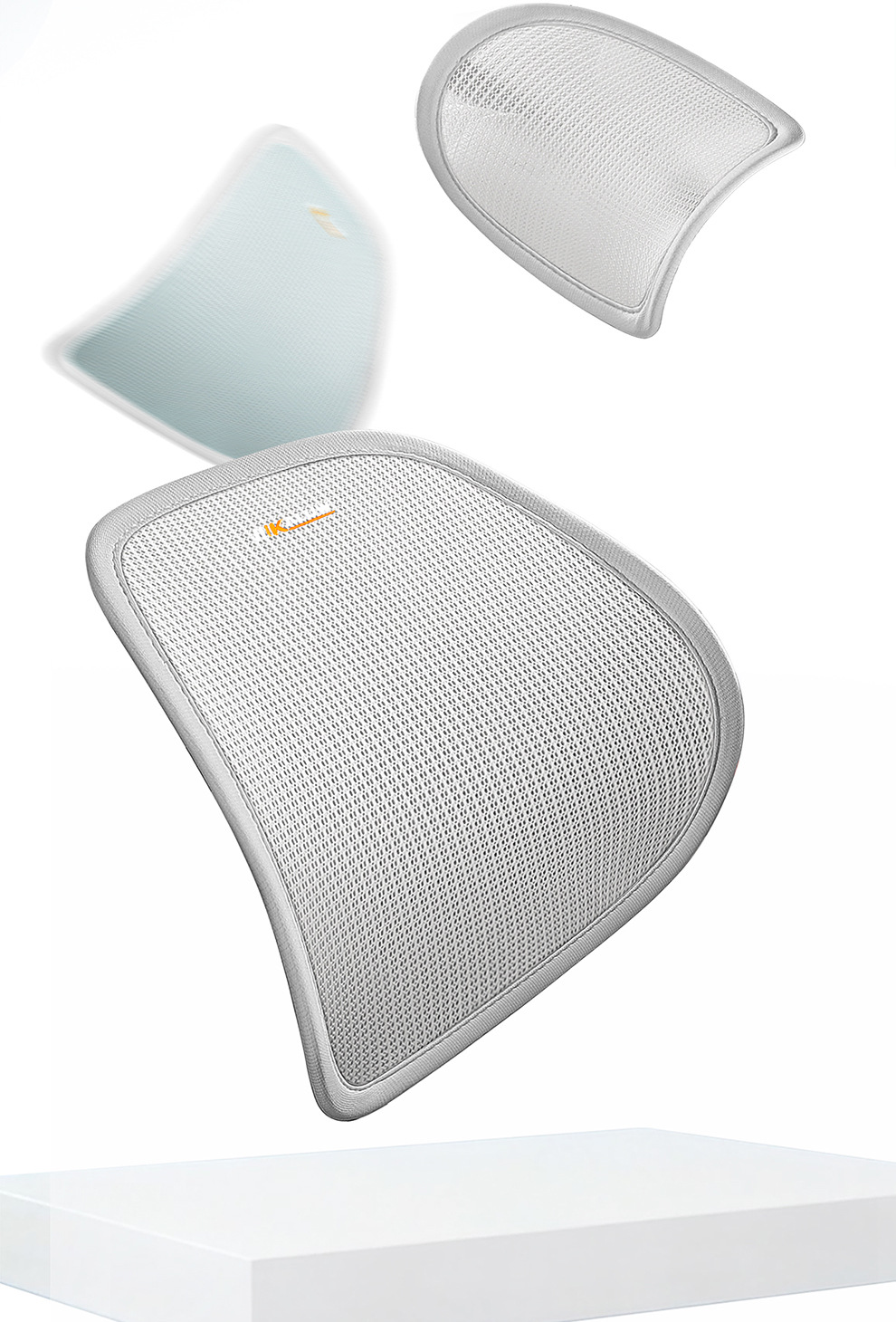 New Model of Car Lumbar Support, Headrest, and Neck Support, Breathable Car Seat Backrest with Optional Logo