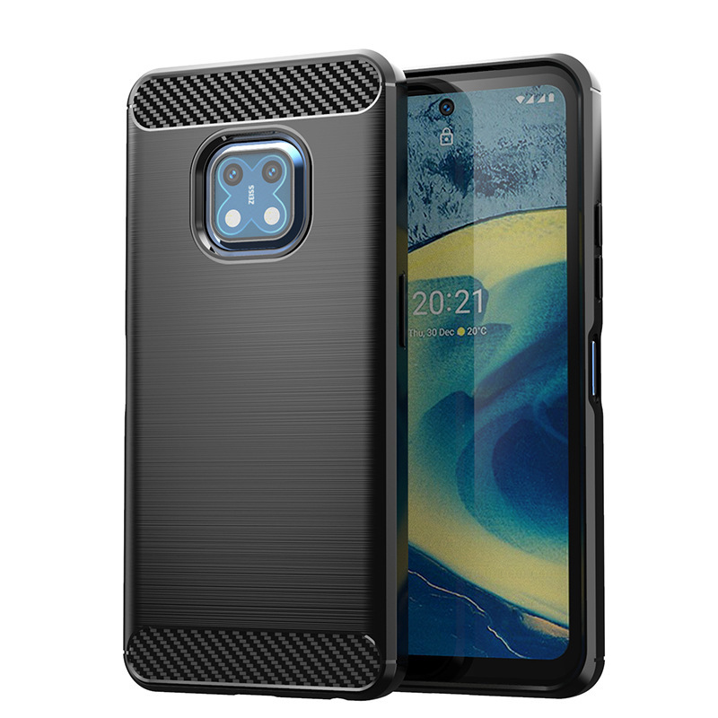 For Nokia XR20 mobile phone case Nokia X100 protective case carbon fiber brushed silicone anti-drop soft case For Nokia XR20 mobile phone case Nokia X100 protective case carbon fiber brushed silicone anti-drop soft case